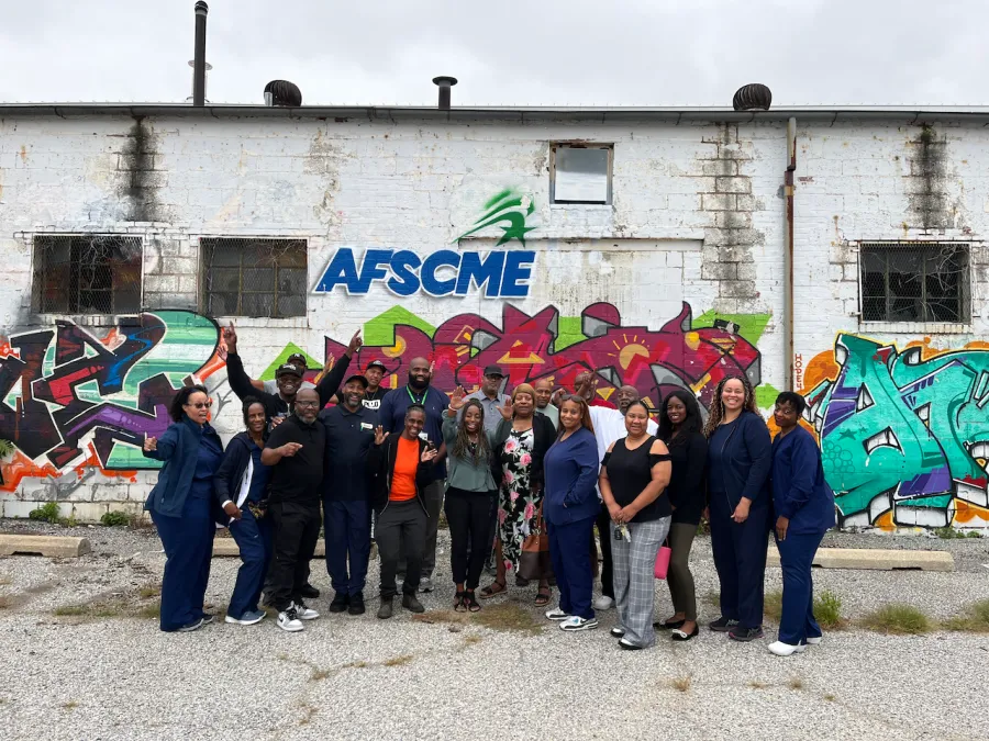 Members of AFSCME Local 44, 558, and 2202